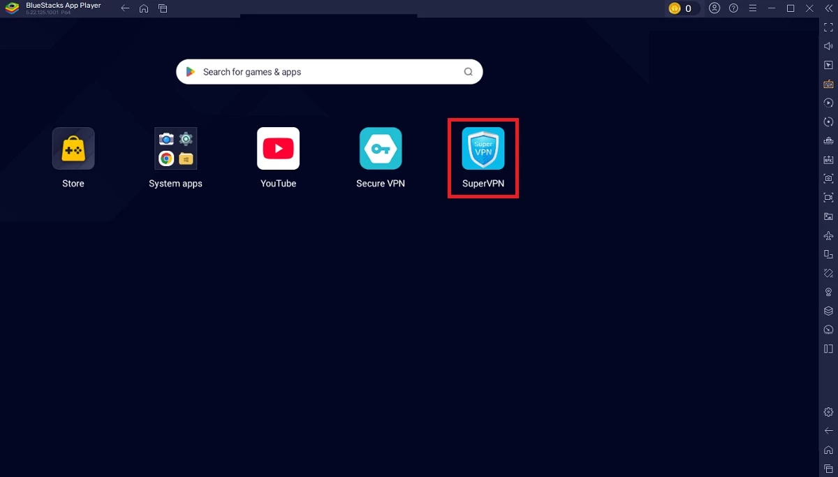 SuperVPN — captura de tela 1